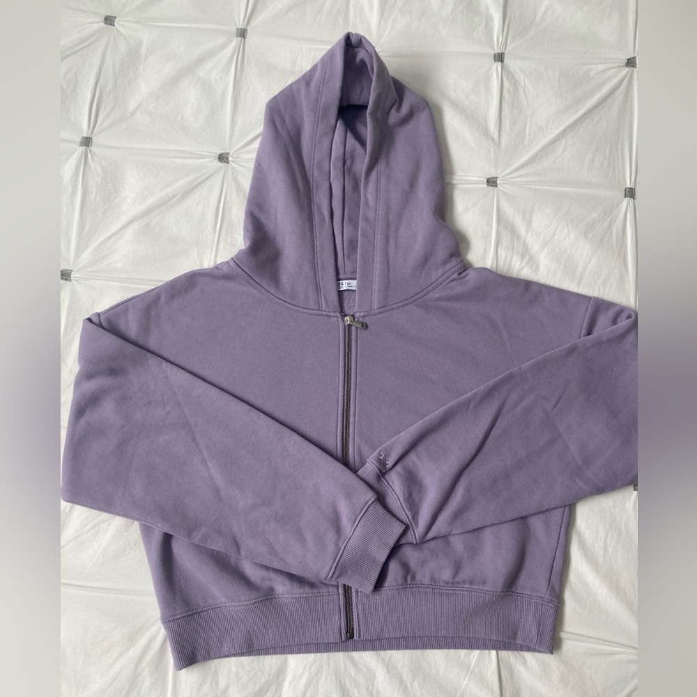 DSG- cropped full zip hoodie